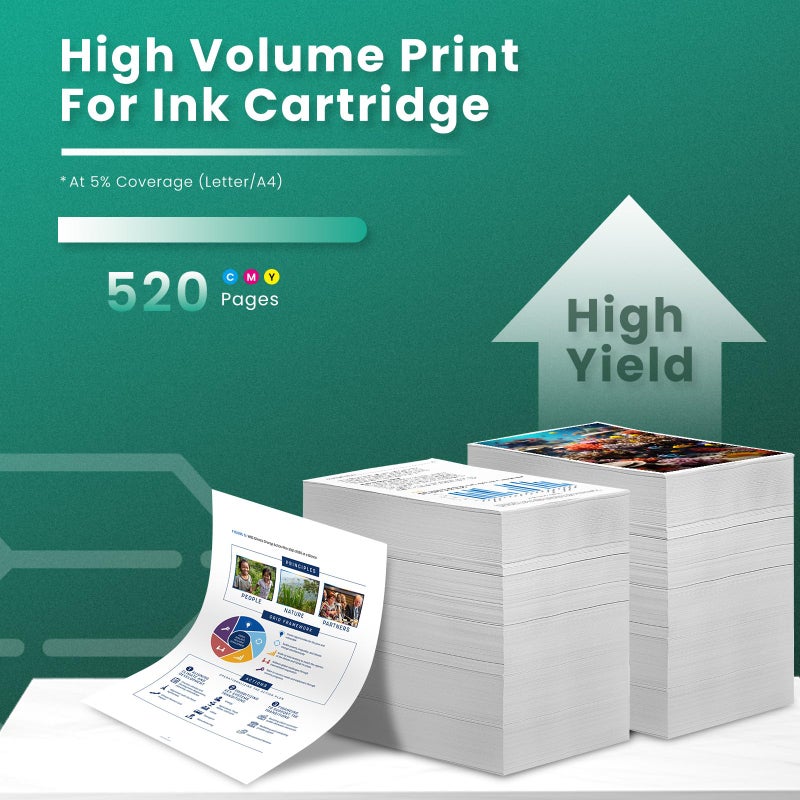 GREENBOX Remanufactured 241XL High-Yield Color Ink Cartridge Replacement for Canon CL-241XL 241 XL for Canon PIXMA MG3620 TS5120 MX532 MX472 MX452 MG3522 MG2120 MG3520 MG3220 Printer (1 Tri-Color) - Image 3